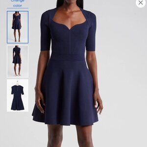 Ted Baker NWT Milly Sweetheart Sweater Dress in Navy